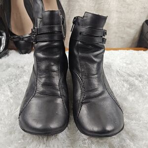 Think! Black Leather Ankle Boots  Women’s EU 36 US 5–5.5